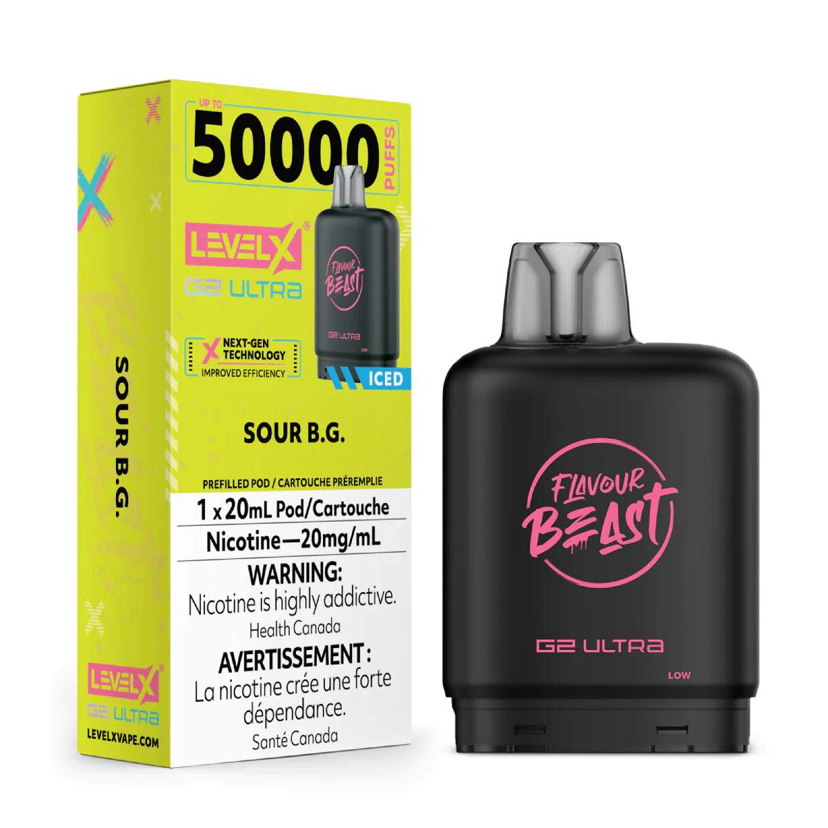 Level X G2 Ultra Pod 20ml - Flavour Beast - 20mg