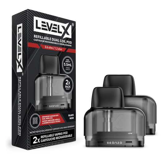 Level X Refillable Dual Coil Pod
